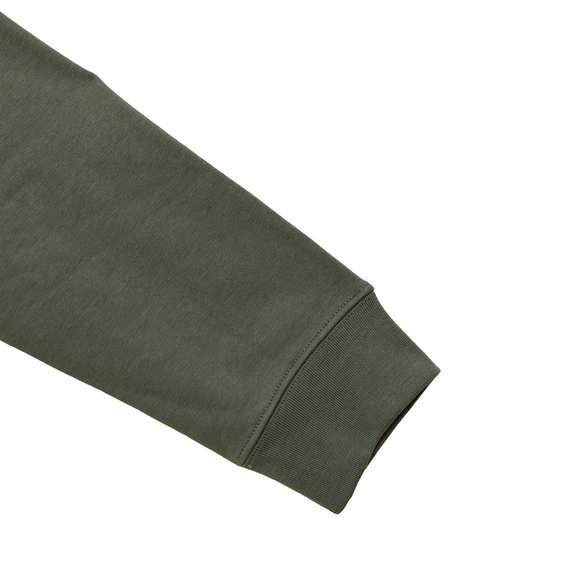 Détail manche veste Santa Maria vert coupe unisexe