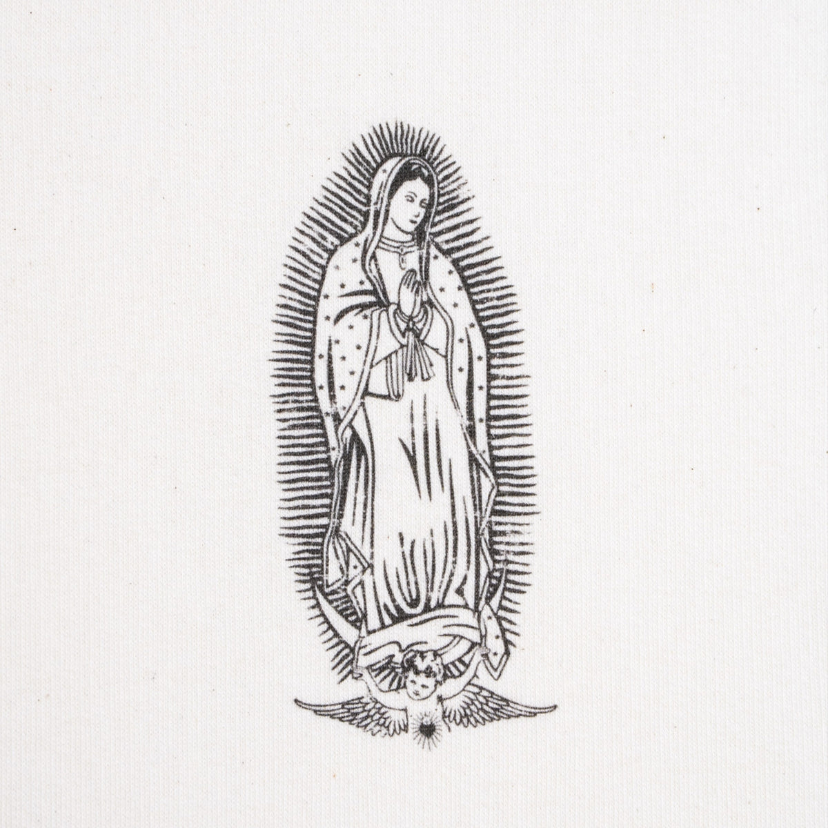 Logo noir imprimé Santa Maria motif graphique