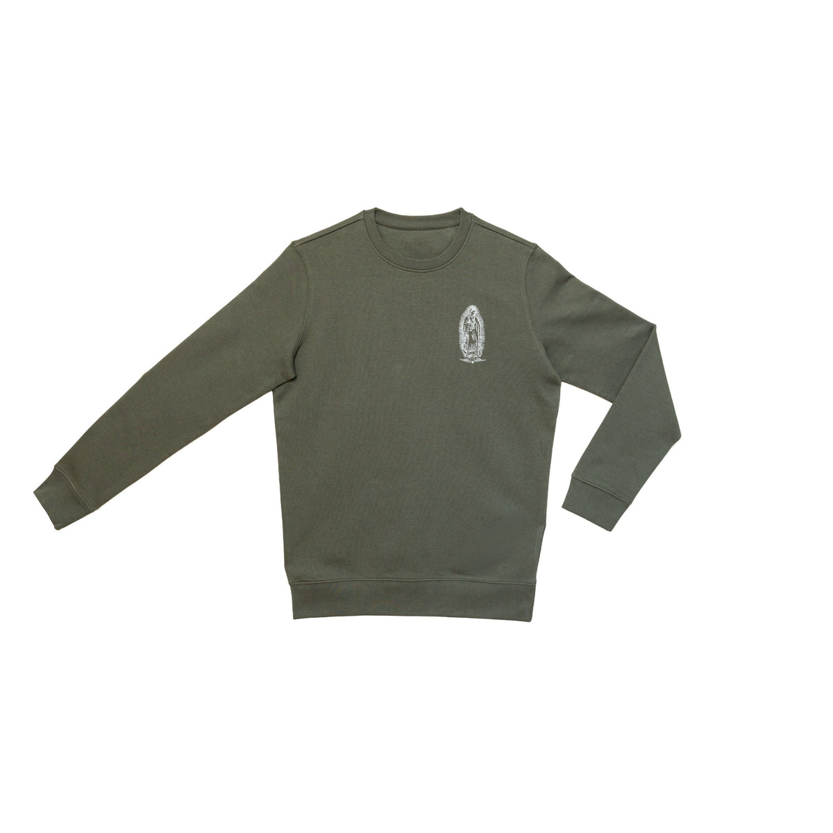 Sweat-shirt kaki Santa Maria avec impression graphique sur le devant