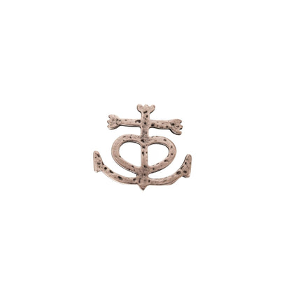 boucle ceinture croix de camargue acier argentée inoxydable artisanale fabrication france