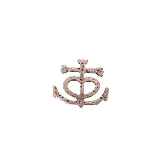 boucle ceinture croix de camargue acier argentée inoxydable artisanale fabrication france