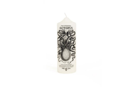 bougie coreterno octopus bougie pilier artisanale italienne decoration interieur bougie design objet decoratif marin artistique