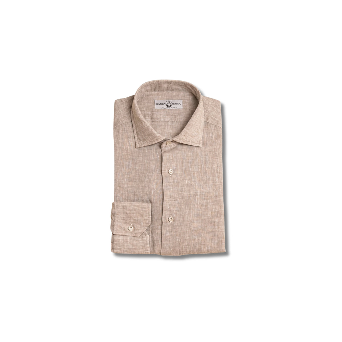 chemise lin beige col italien homme chemise elegante lin naturel coupe droite