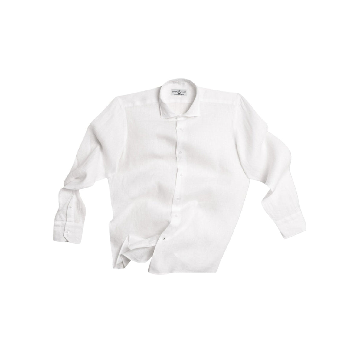 chemise lin blanche homme santa maria coupe droite lin biologique chemise elegante minimaliste