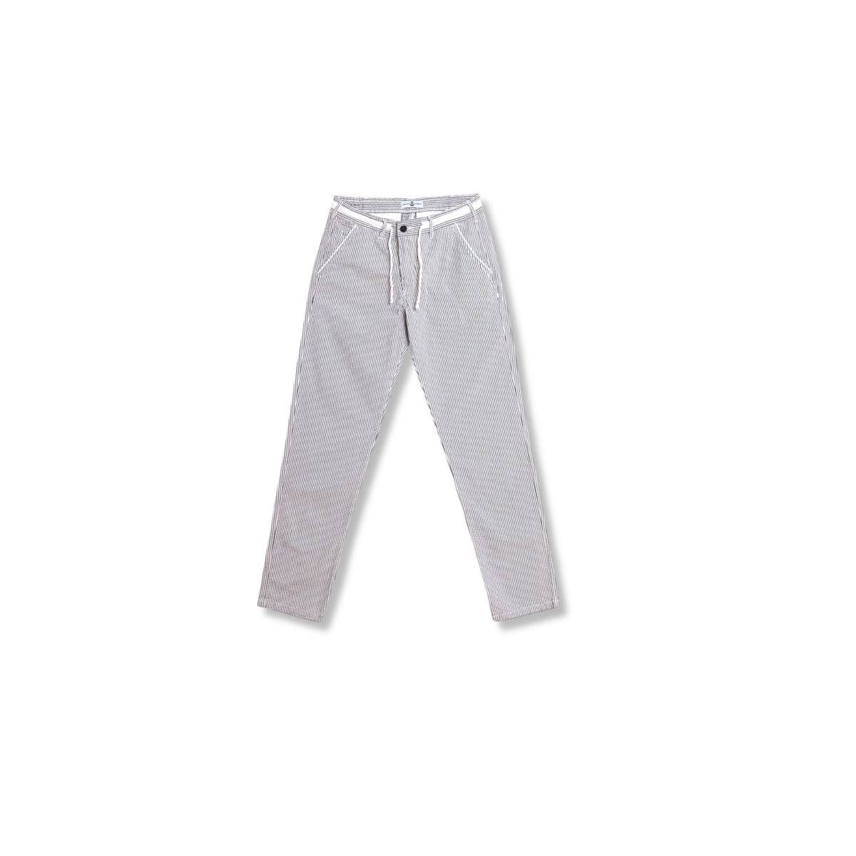 pantalon seersucker homme coupe droite style decontracte pantalon ete confortable coton bio