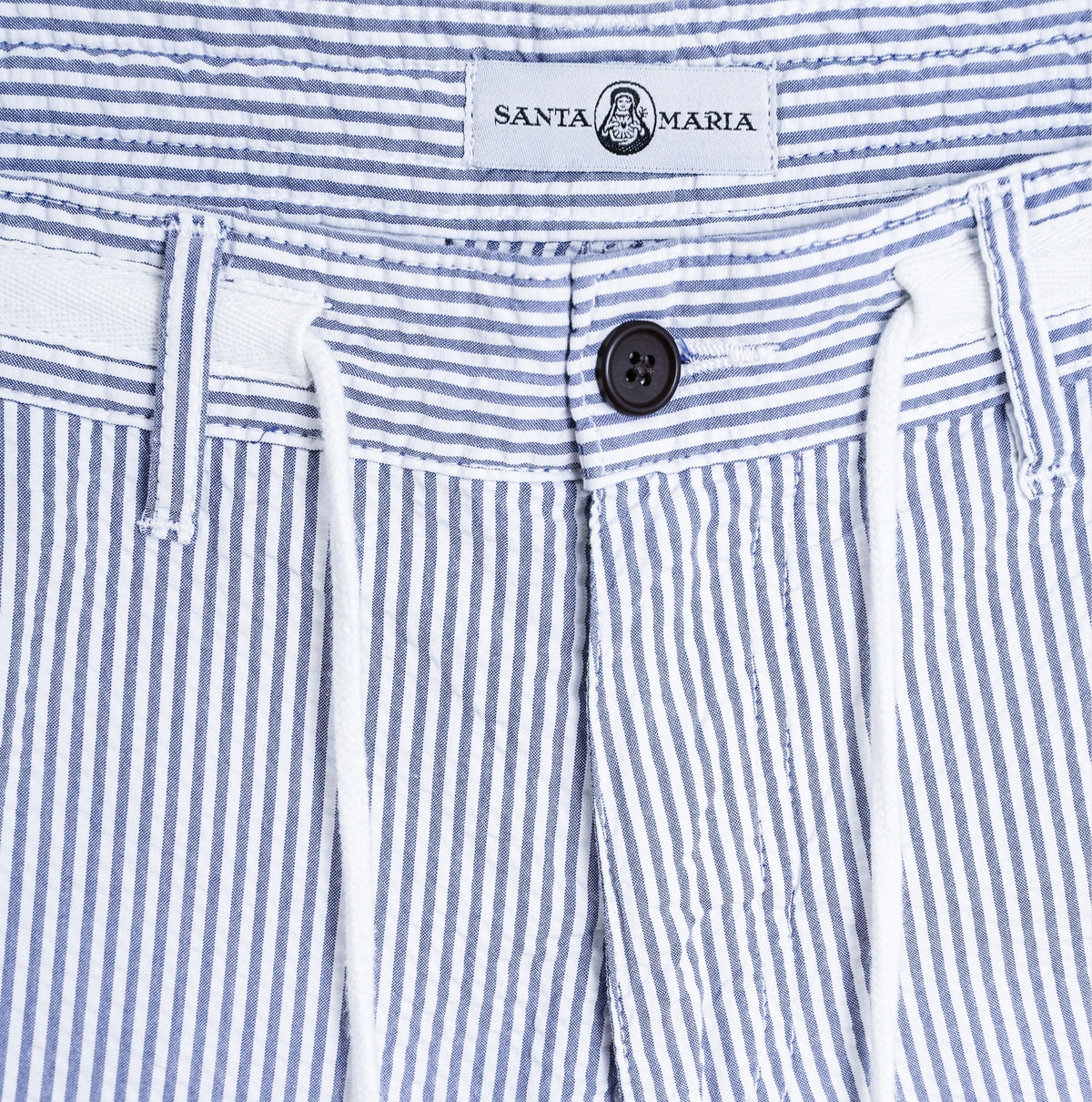 detail fermeture pantalon seersucker bouton coton bio pantalon homme fabrication artisanale