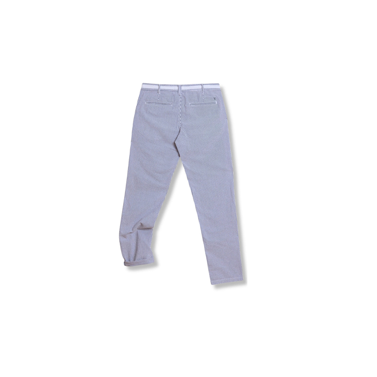 pantalon seersucker homme vue arriere coupe regular pantalon ete confortable coton bio