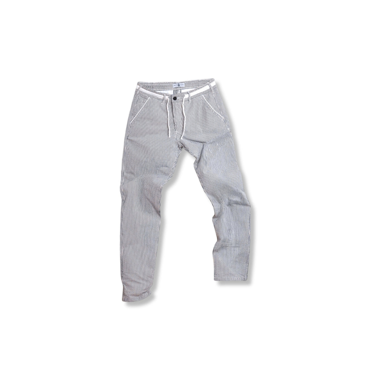 pantalon seersucker santa maria coton biologique homme coupe droite pantalon ete leger fabrication france