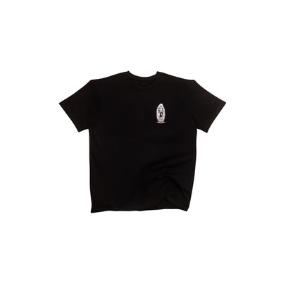 t shirt oversize noir angle profil coton bio vetement unisexe style casual decontracte