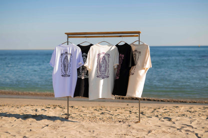 t shirt oversize santa maria look ete plage style decontracte vetement coton bio unisexe