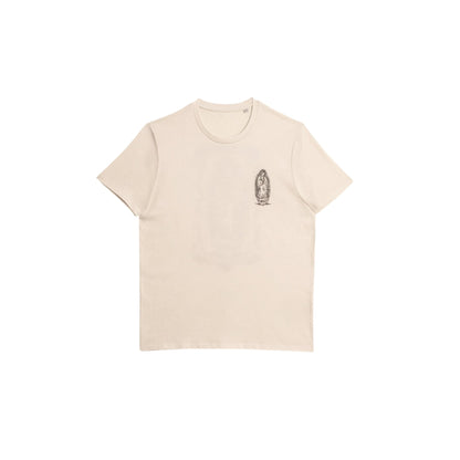 t shirt natural raw coupe droite unisexe coton bio vetement confortable impression noire